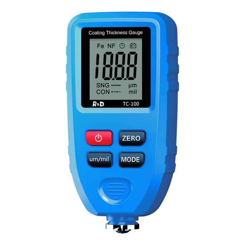 R&D TC100 Beschichtung Dicke Gauge 0,1 micron/0-1300 Autolack Film Dicke Tester Meter Mess FE/NFE russische...