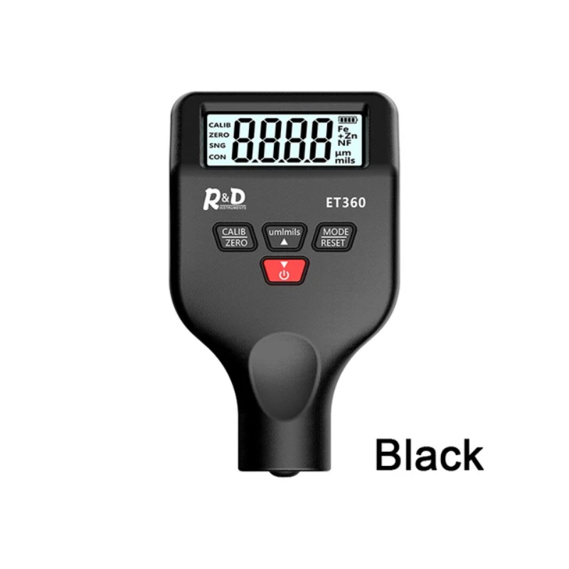 R&D ET360 Dicke Messgeräte für Autos 0,1 Um Fe/NFe Fe + Zn Hohe Präzision Auto Lackierung sonde Test Meter