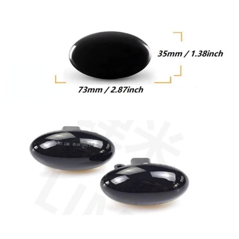 Subaru Impreza GR/GH Clignotants latéraux LED Noir
