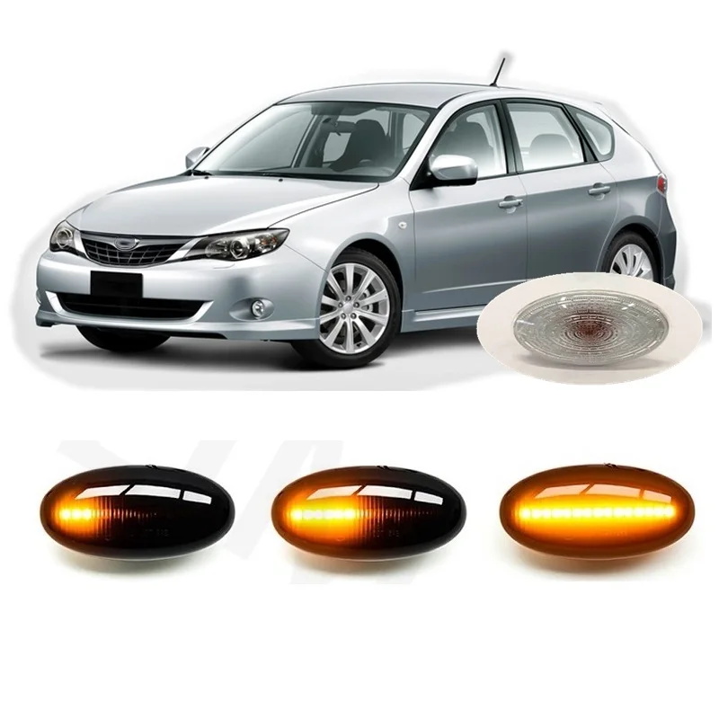 Subaru Impreza GR/GH Clignotants latéraux LED Noir