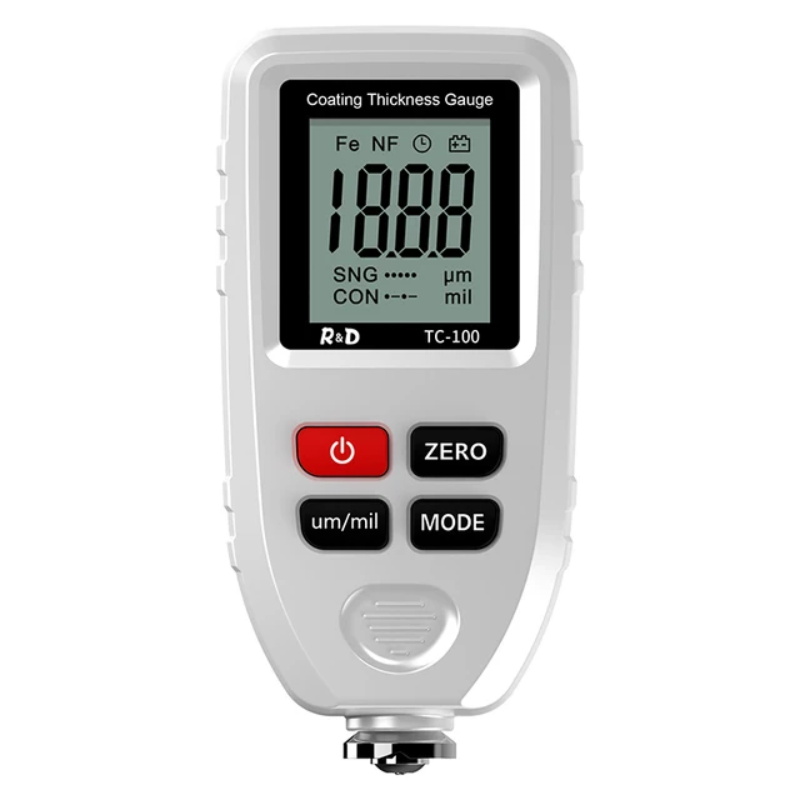 R&D TC100 Beschichtung Dicke Gauge 0,1 micron/0-1300 Autolack Film Dicke Tester Meter Mess FE/NFE russische...