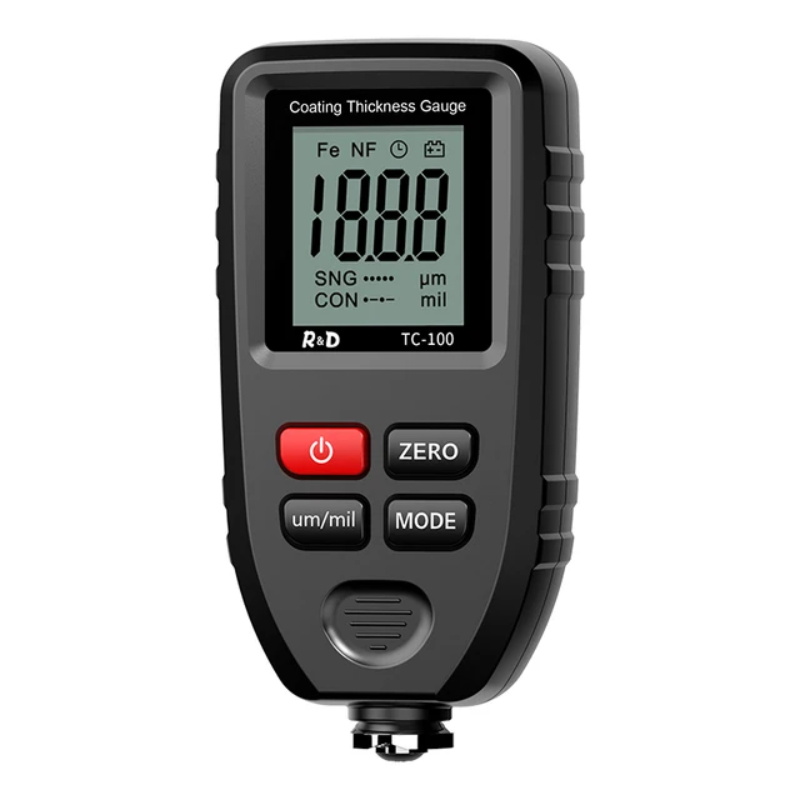 R&D TC100 Beschichtung Dicke Gauge 0,1 micron/0-1300 Autolack Film Dicke Tester Meter Mess FE/NFE russische...