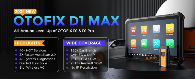 OTOFIX D1 Max OBD2 Diagnosegerät für Fahrzeugsysteme