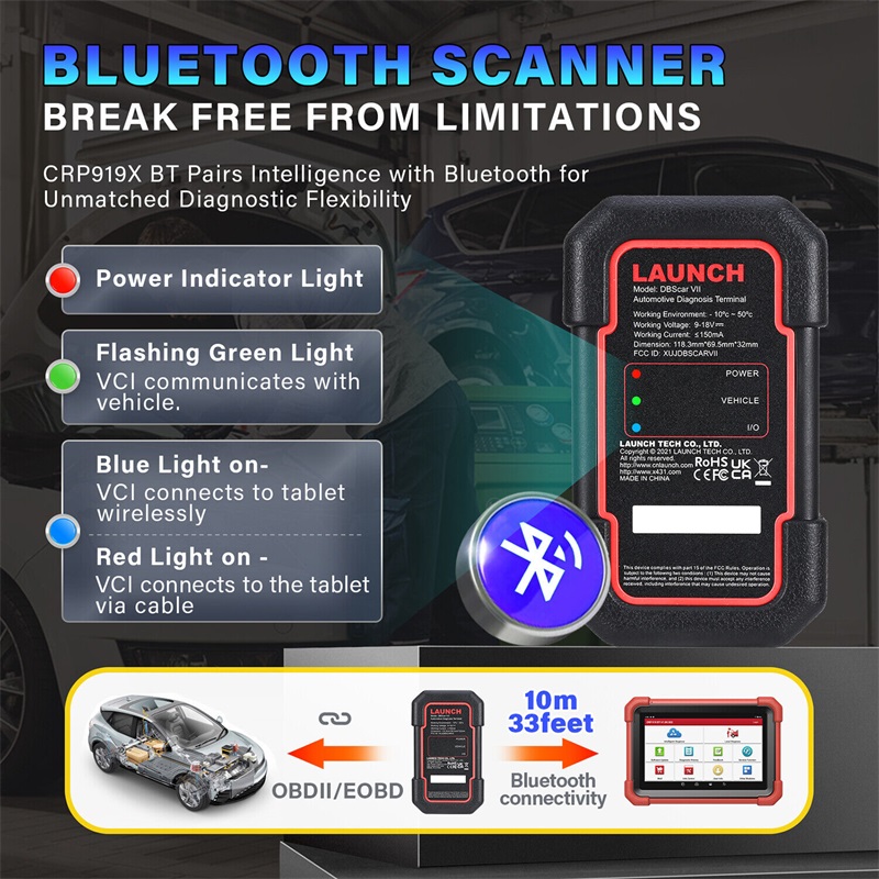 LAUNCH CRP919X BT OBD2 Diagnosegerät für Fahrzeugsysteme