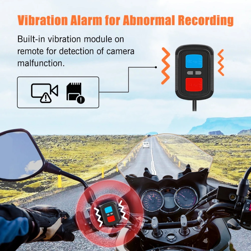 Caméra enregistreur moto étanche intégrale WiFi double 1080p Full HD DVR Dash Cam noire boîte GPS Q3D 128G