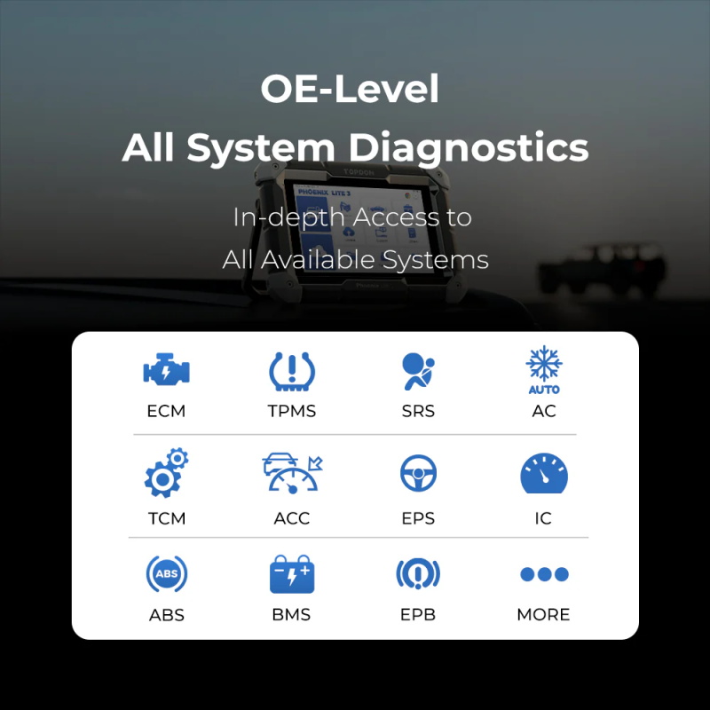 TOPDON Phoenix Lite 3 OBD2 Diagnosegerät für Fahrzeugsysteme