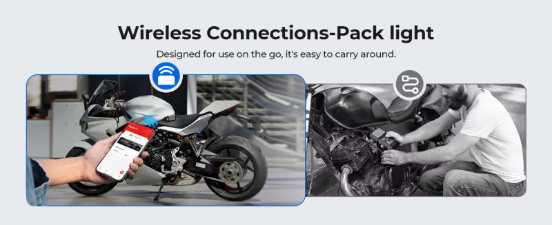TOPDON TopScan Moto OBD2 Diagnosegerät für Fahrzeugsysteme