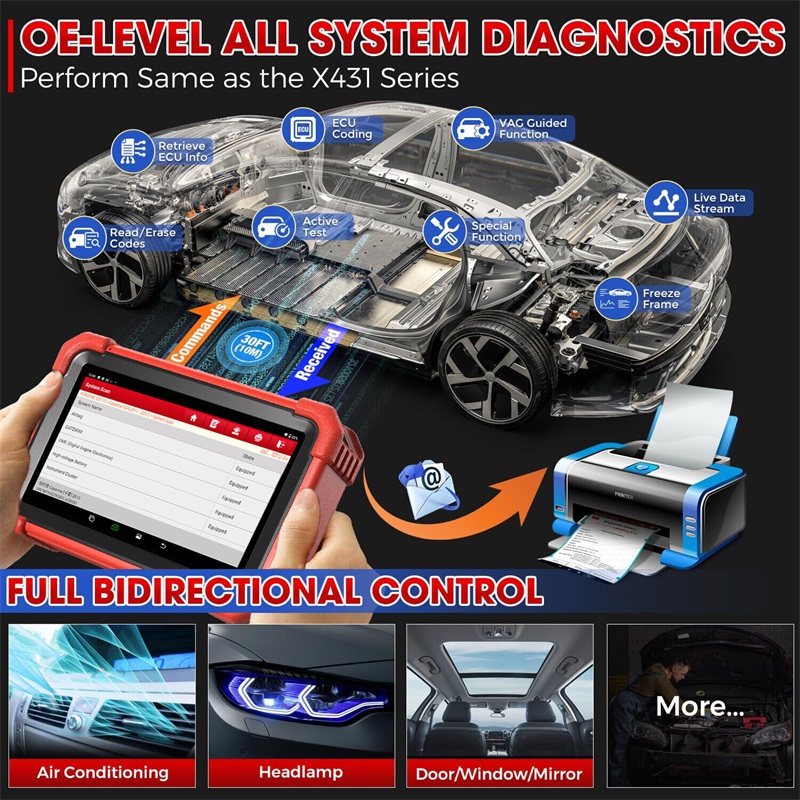 LAUNCH CRP919X BT OBD2 Diagnosegerät für Fahrzeugsysteme