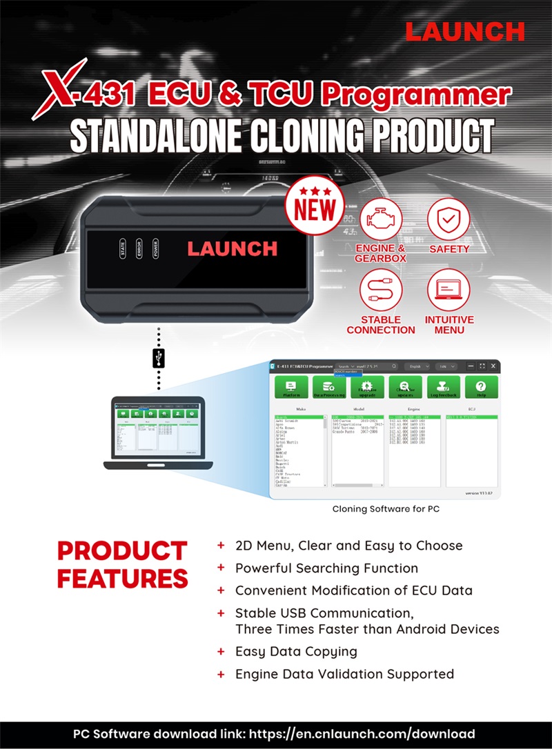 LAUNCH X431 TCU Programming Tool for Vehicle Diagnostics