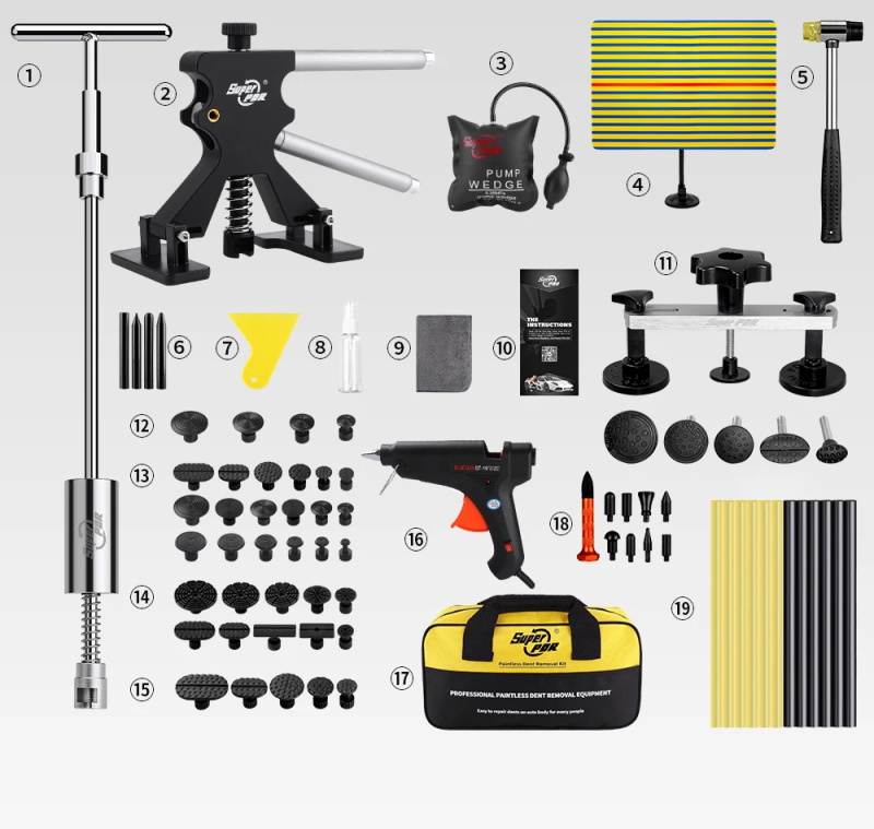 Dellenreparatur-Werkzeuge fürs Auto, Dellenentfernungs-Set, Dellenreparatur ohne Lackierung, Dellenzieher-Set...