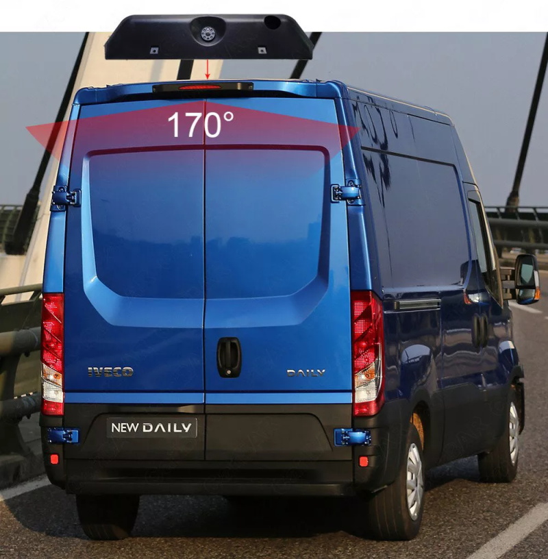 Caméra de recul CCD avec moniteur 7 pouces pour IVECO Daily 6 Transporter (2015–2021)