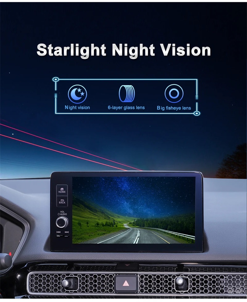 Caméra de recul AHD 1080P pour Audi, VW, Škoda, SEAT et Porsche (différents modèles, 2003-2020)