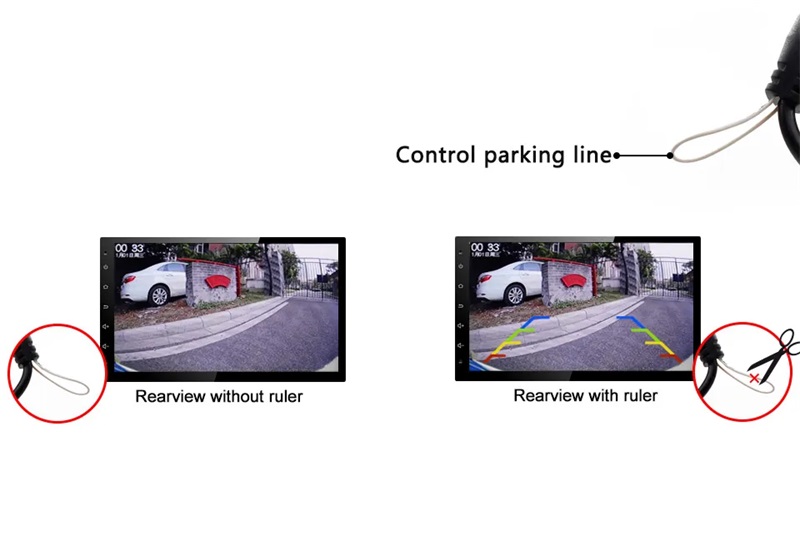 Caméra de recul AHD 1080P pour Audi, VW, Škoda, SEAT et Porsche (différents modèles, 2003-2020)