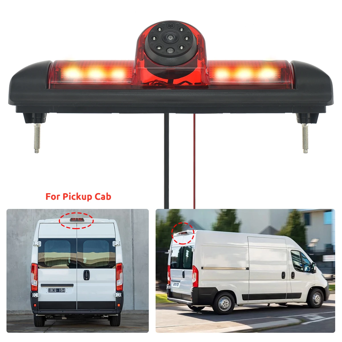 Rear view camera with 4.3-inch monitor for Fiat Ducato, Citroën Jumper, Peugeot Boxer (2006-2015)