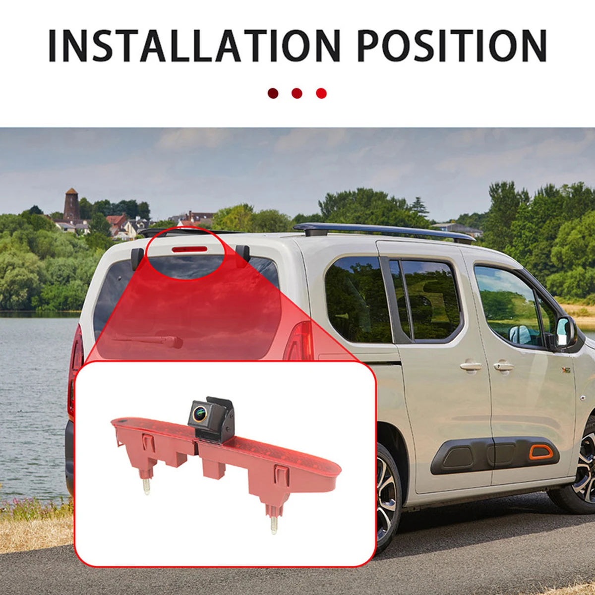 Telecamera posteriore AHD 1080P per Citroën Berlingo e Peugeot Partner II (2008-2016)