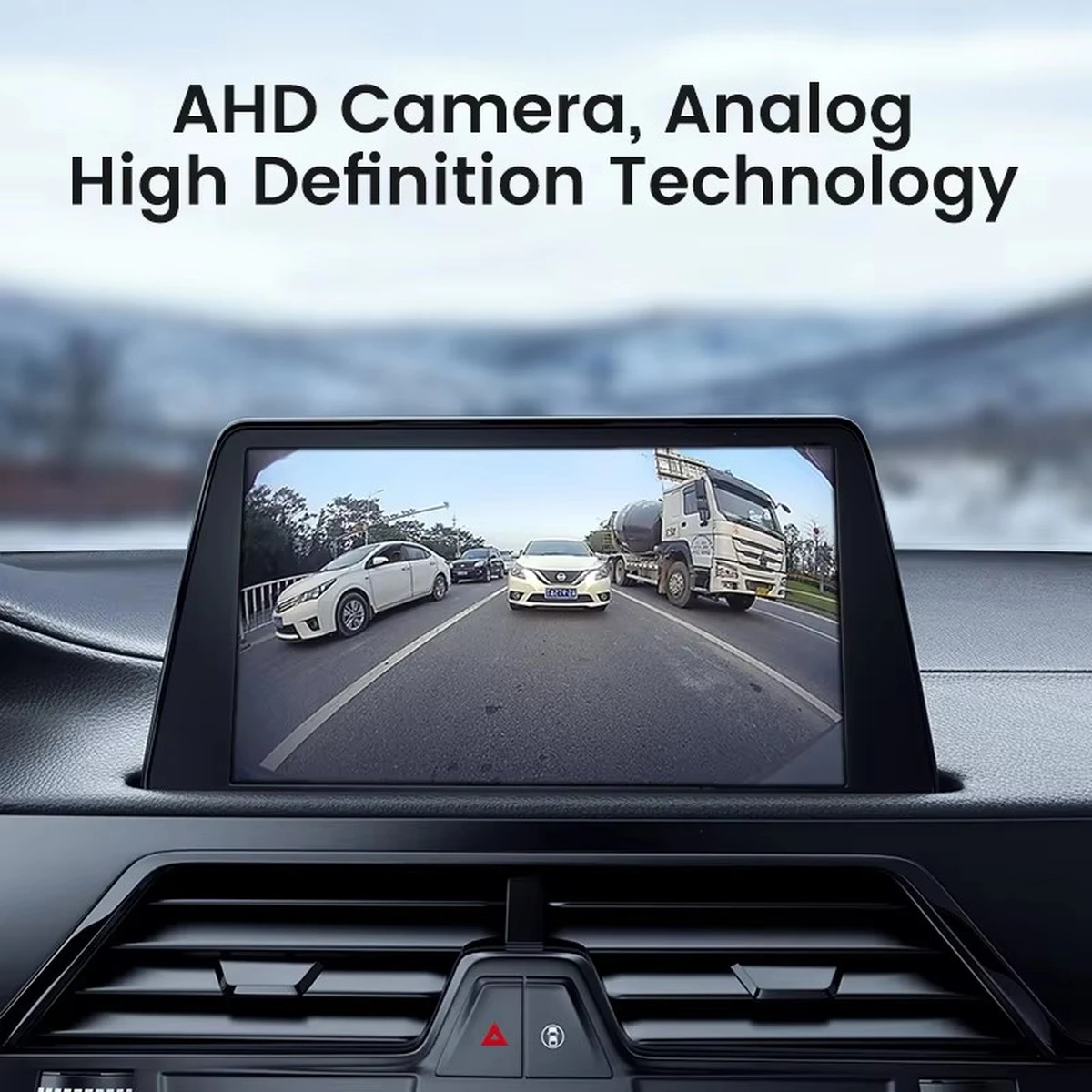 Videocamera posteriore universale AHD 1080P con grandangolo 170° e visione notturna