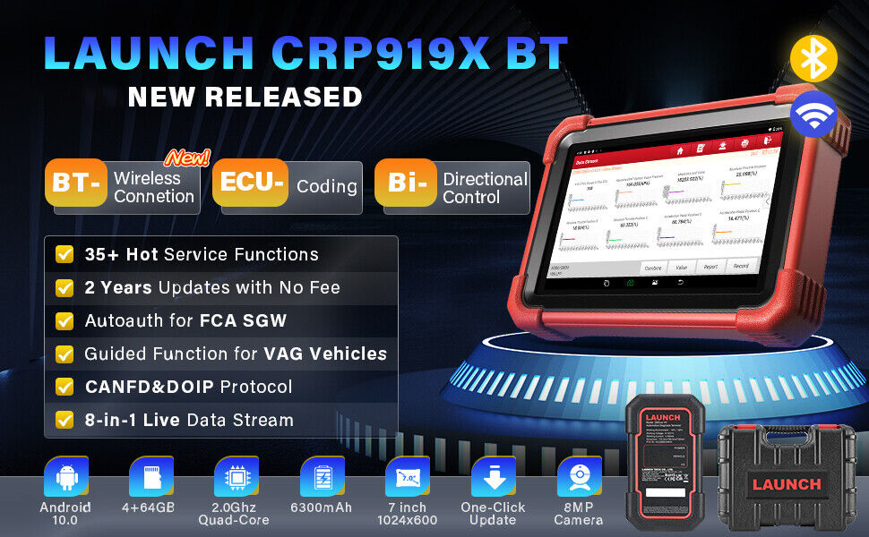 LAUNCH CRP919X BT OBD2 Diagnosegerät für Fahrzeugsysteme