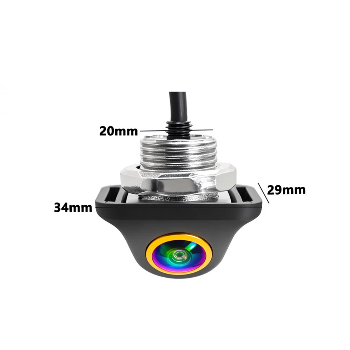 Telecamera posteriore universale AHD 1080P con linee di parcheggio dinamiche e visione notturna