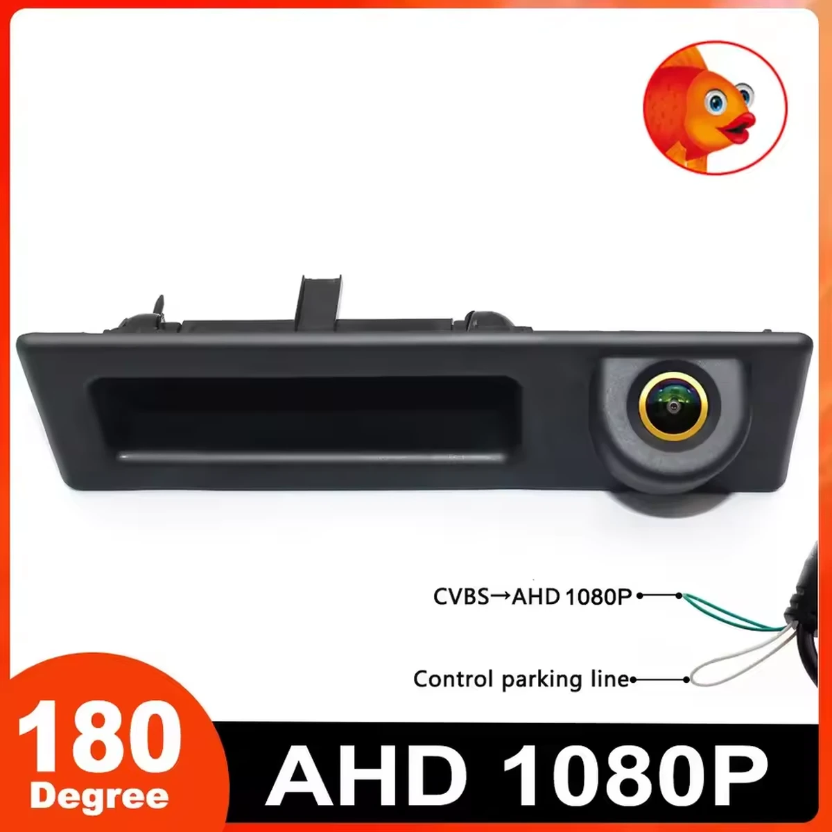 AHD 1080P Fisheye Reverse Camera for BMW 2 Series, 3 Series, 5 Series, 7 Series, X1, X3, X4, X5, F30, F32, F36, F10, F11, F25, F48