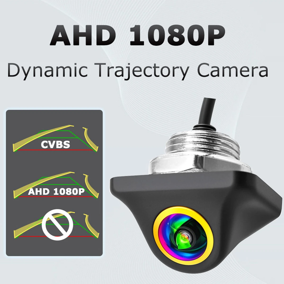 Telecamera posteriore universale AHD 1080P con linee di parcheggio dinamiche e visione notturna