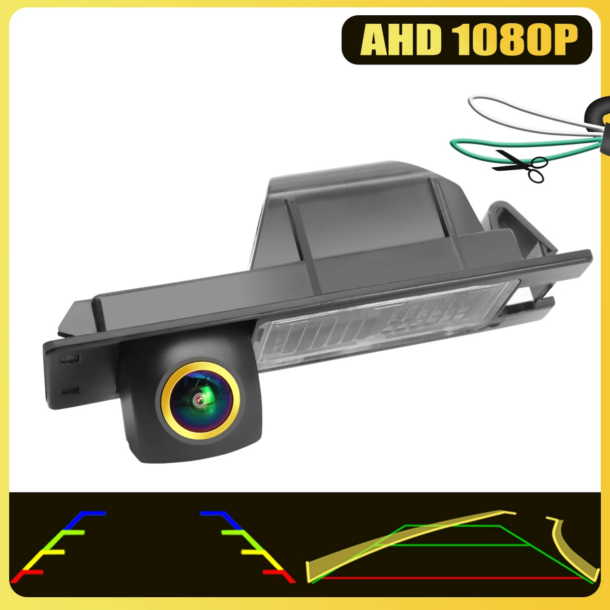 AHD 1080P Rückfahrkamera für Opel Astra H/J, Corsa D, Meriva A, Vectra C, Zafira, Insignia
