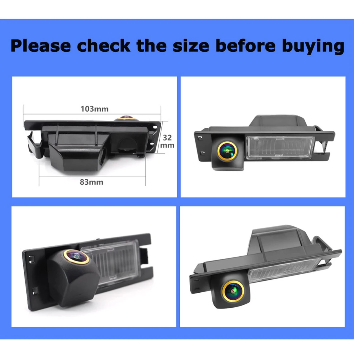 AHD 1080P Rückfahrkamera für Opel Astra H/J, Corsa D, Meriva A, Vectra C, Zafira, Insignia