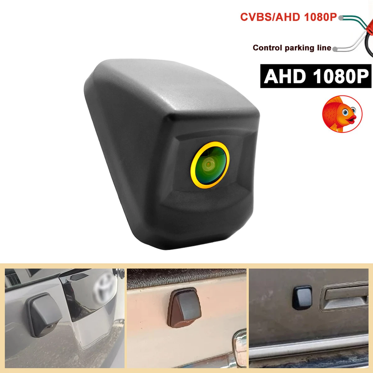 Telecamera posteriore CCD AHD 1080P per Toyota Hilux Vigo Pickup 2004–2019 AN10 AN20 AN30 AN120 AN130