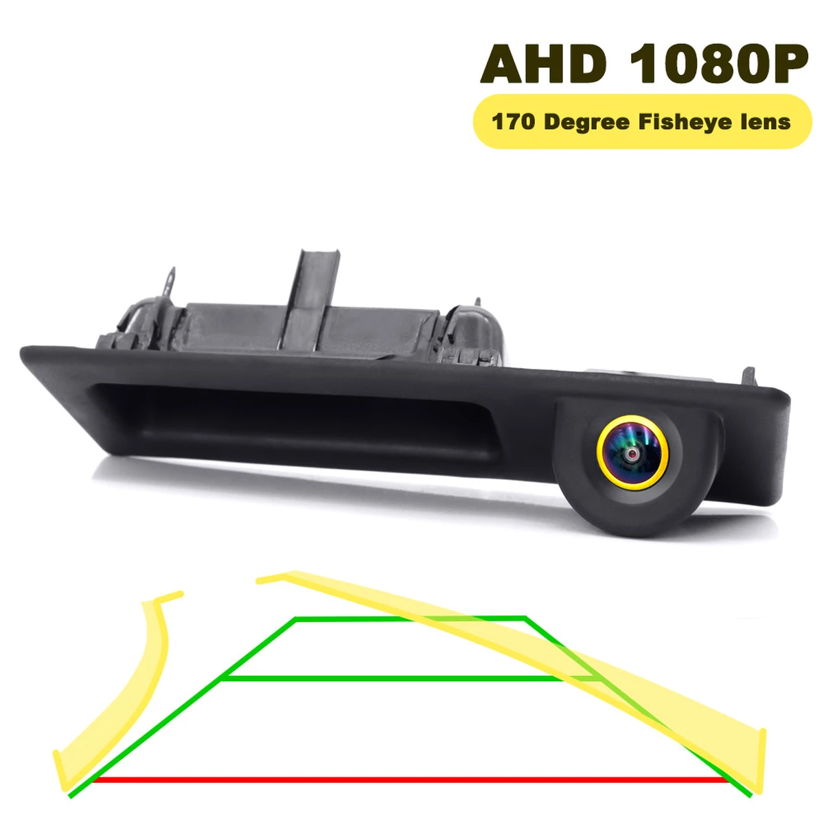 AHD 1080P Rear View Camera with Dynamic Parking Lines for BMW F30 F10 F11 X3 F25 F31 F46 X1 F48 F22 3 Series 5 Series