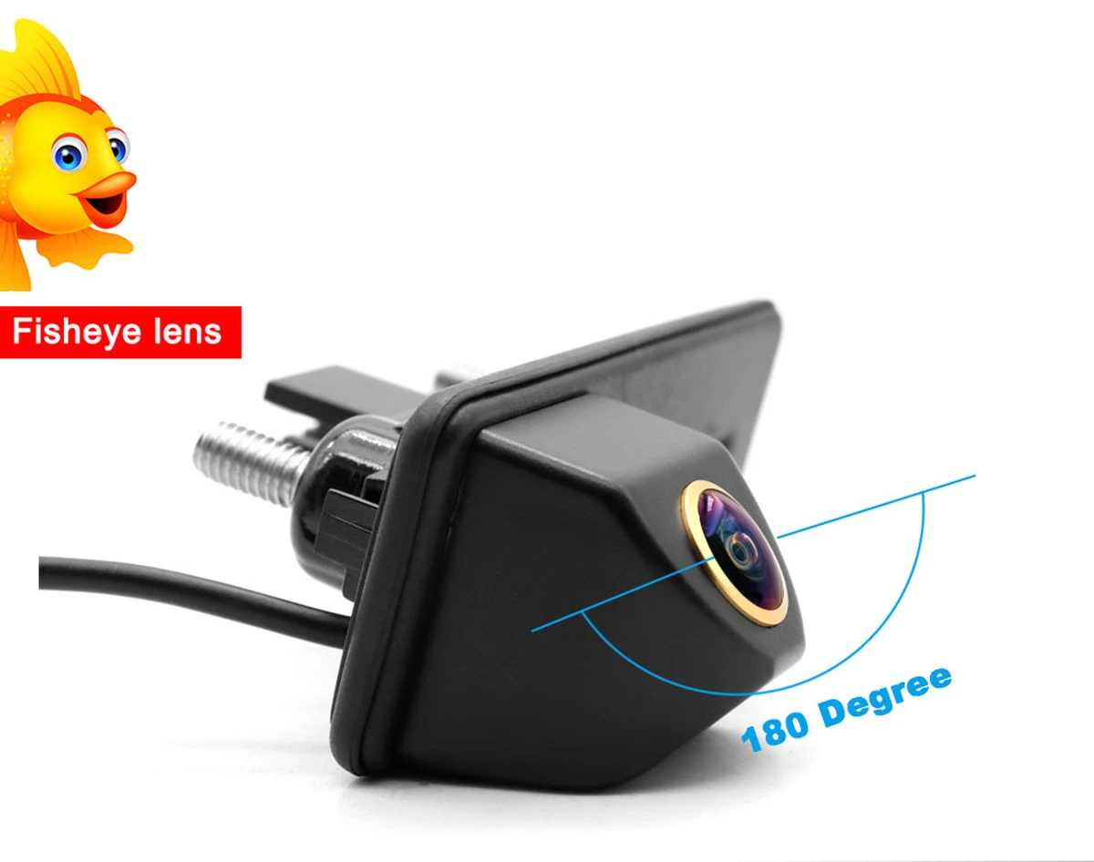 Caméra de recul AHD 1080P 180° pour Audi A1 A3 A4, VW Octavia A5 A7 Superb Yeti Fabia 2 Roomster