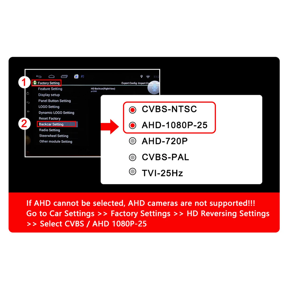 Caméra de recul AHD 1080P HD CCD pour Mercedes-Benz Classe B (W246), Classe E (W212/W207), Classe C/CLC (W203)