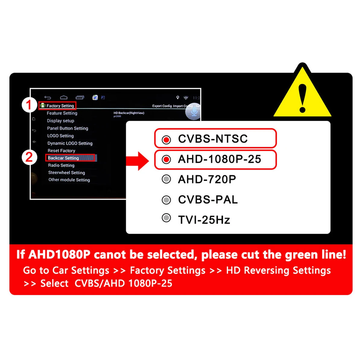 Caméra de recul AHD 1080P HD CCD pour Mercedes-Benz Classe A (W176), GLA (X156), GLK, GLC, GLE (W166), ML (W166)