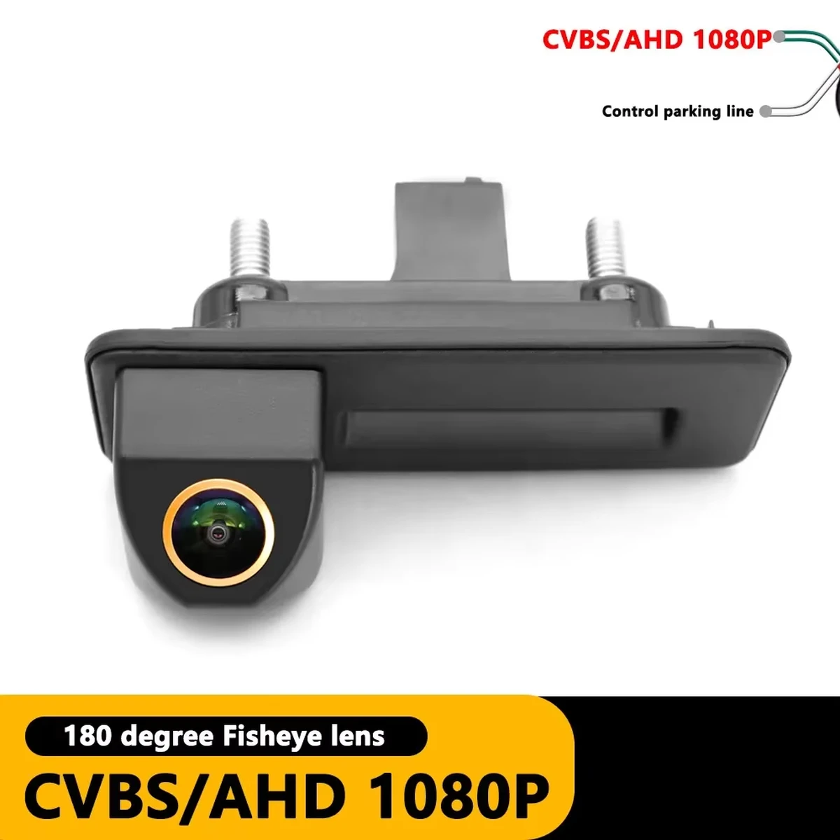 Caméra de recul AHD 1080P 180° pour Audi A1 A3 A4, VW Octavia A5 A7 Superb Yeti Fabia 2 Roomster