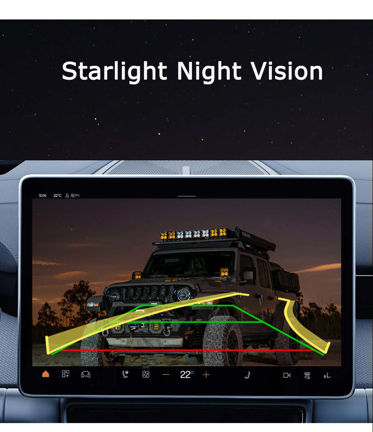 AHD 1080P Rückfahrkamera mit dynamischen Linien für Mercedes-Benz ML, GLA, GLC, GLE, Vito, Viano, A-Klasse