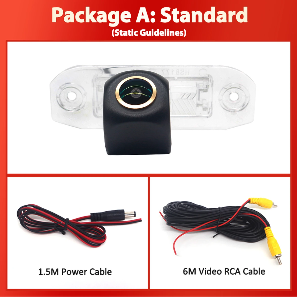 Videocamera posteriore CCD 1080P per Volvo XC60 2007-2020