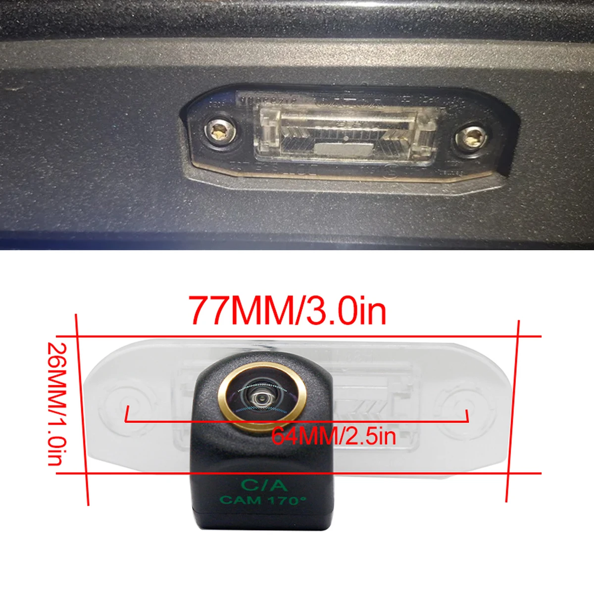 Videocamera posteriore CCD 1080P per Volvo XC60 2007-2020